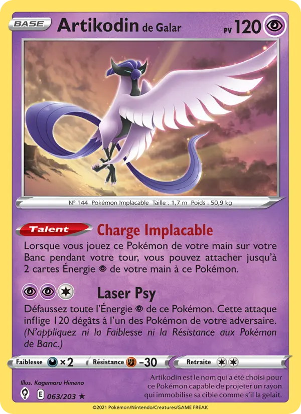 Artikodin de Galar — carte 63 de l’extension Évolution Céleste