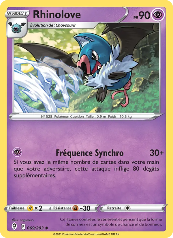 Rhinolove — carte 69 de l’extension Évolution Céleste