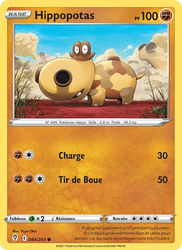 Hippopotas — carte 84 de l’extension Évolution Céleste