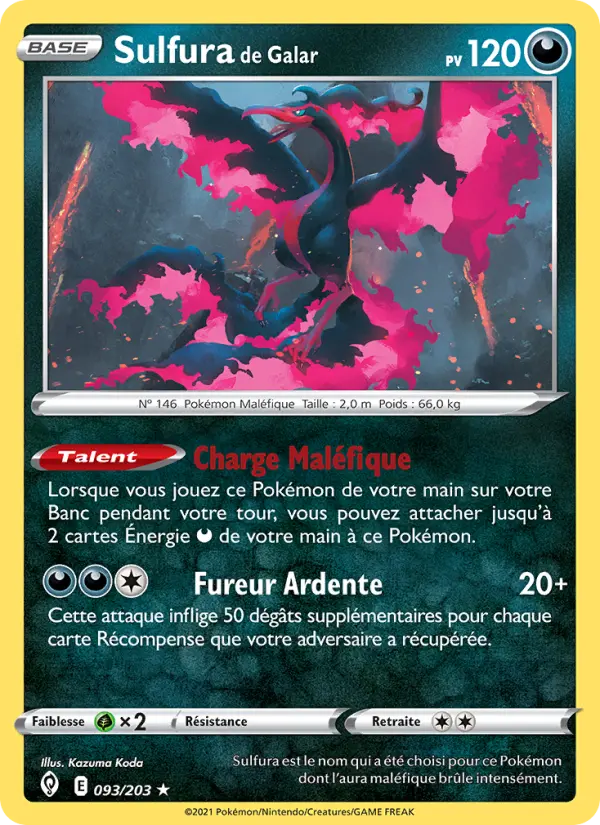 Sulfura de Galar — carte 93 de l’extension Évolution Céleste