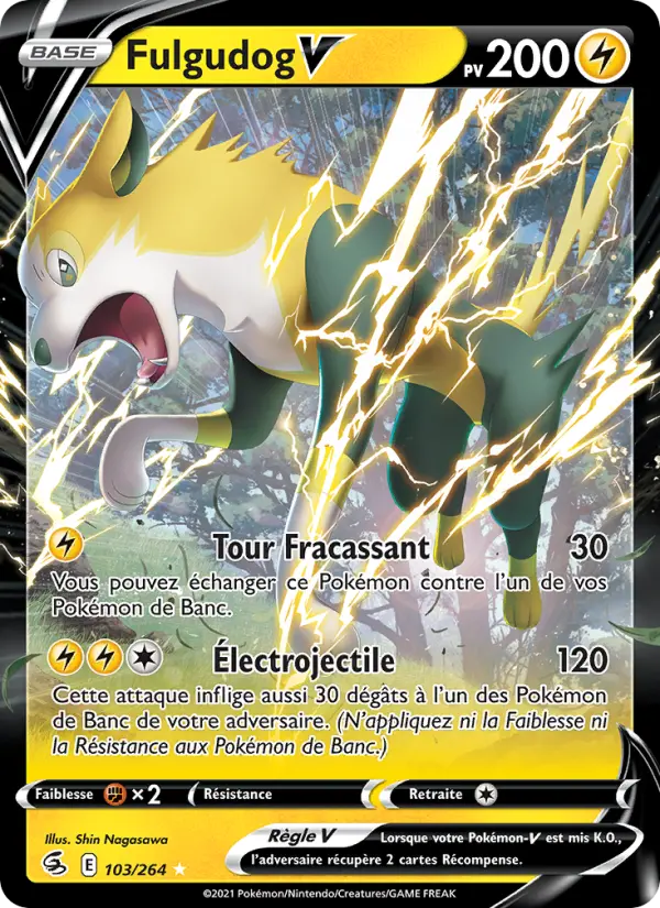 Fulgudog V — carte 103 de l’extension Poing de Fusion