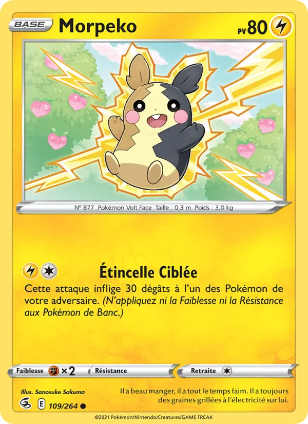 Morpeko — carte 109 de l’extension Poing de Fusion