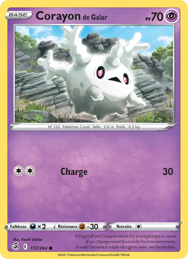 Corayon de Galar — carte 117 de l’extension Poing de Fusion