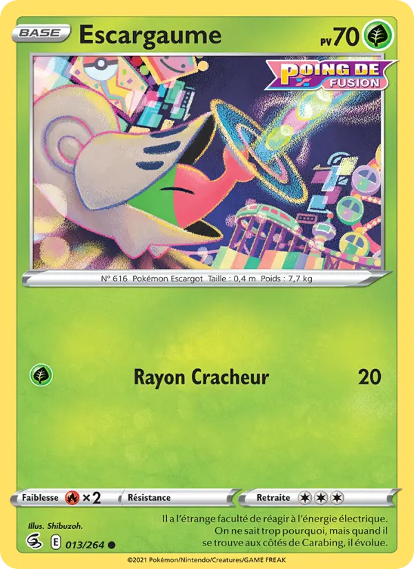 Escargaume — carte 13 de l’extension Poing de Fusion