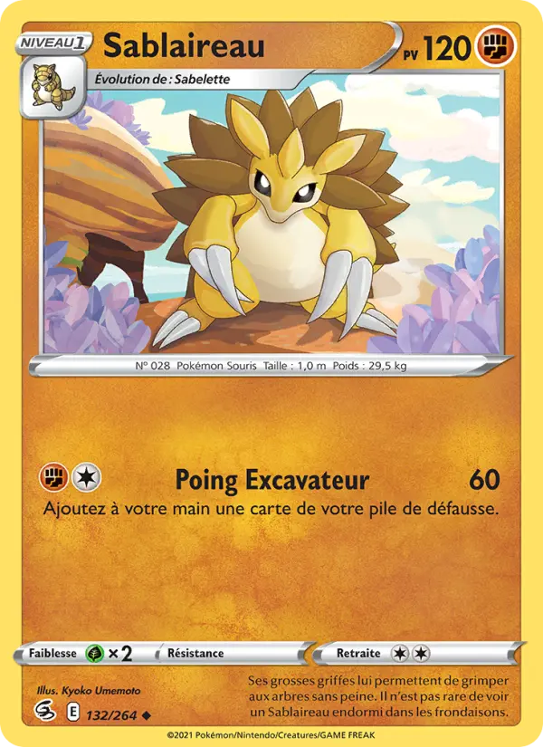 Sablaireau — carte 132 de l’extension Poing de Fusion
