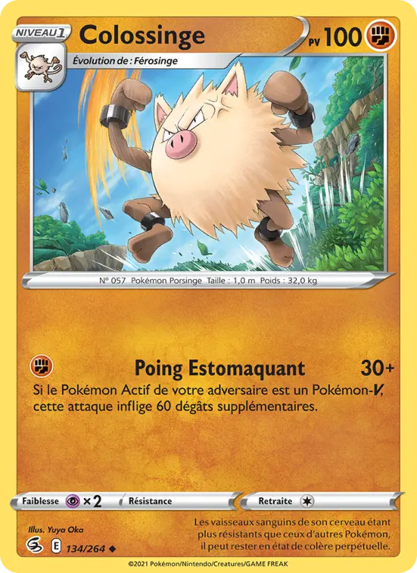 Colossinge — carte 134 de l’extension Poing de Fusion