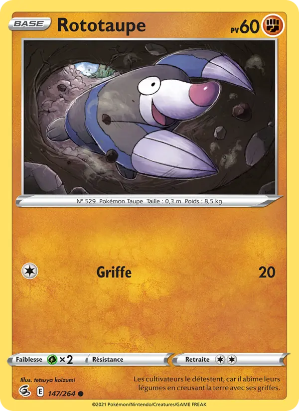 Rototaupe — carte 147 de l’extension Poing de Fusion