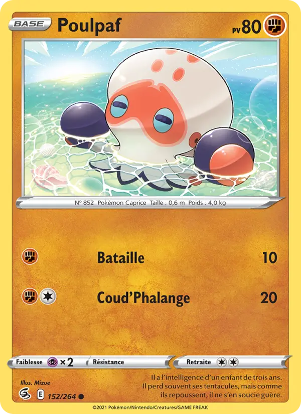 Poulpaf — carte 152 de l’extension Poing de Fusion