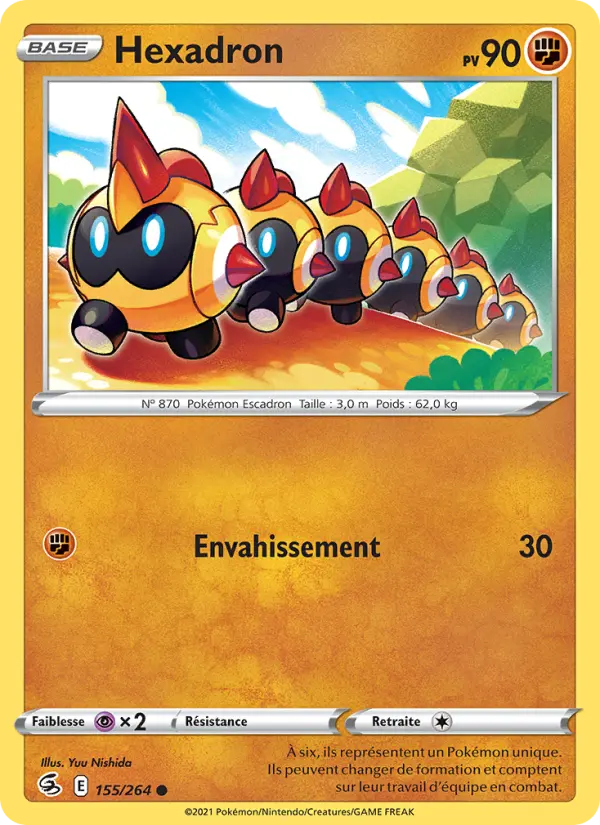 Hexadron — carte 155 de l’extension Poing de Fusion