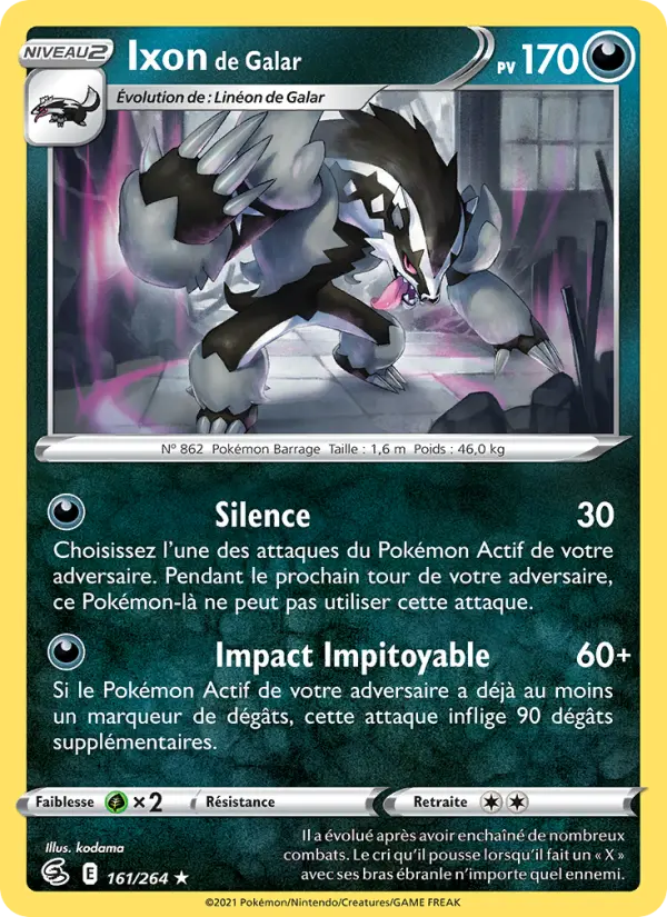 Ixon de Galar — carte 161 de l’extension Poing de Fusion