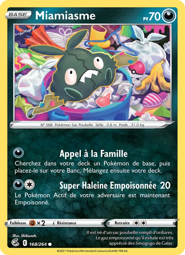 Miamiasme — carte 168 de l’extension Poing de Fusion