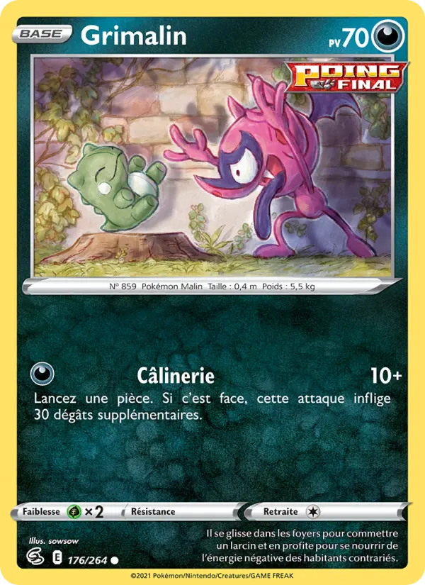 Grimalin — carte 176 de l’extension Poing de Fusion