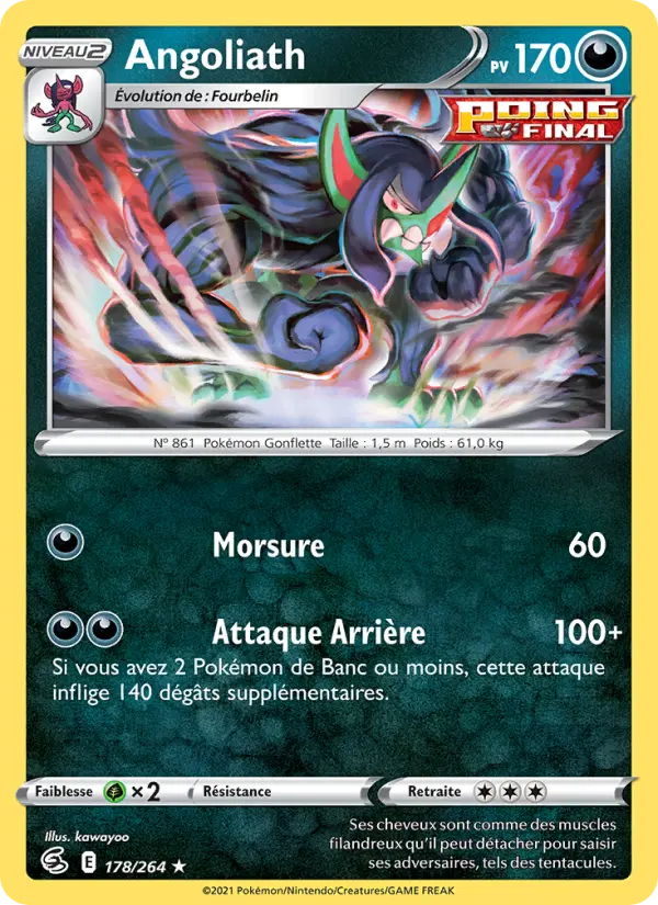 Angoliath — carte 178 de l’extension Poing de Fusion