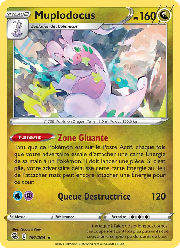 Muplodocus — carte 197 de l’extension Poing de Fusion