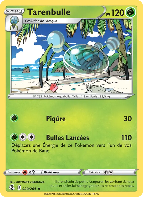 Tarenbulle — carte 20 de l’extension Poing de Fusion