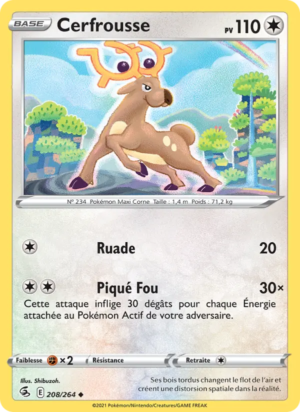 Cerfrousse — carte 208 de l’extension Poing de Fusion