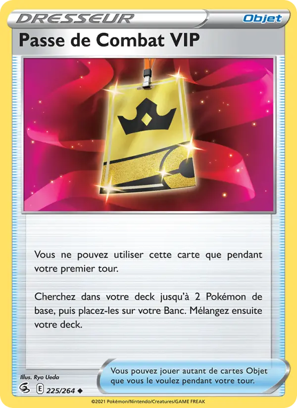 Passe de Combat VIP — carte 225 de l’extension Poing de Fusion