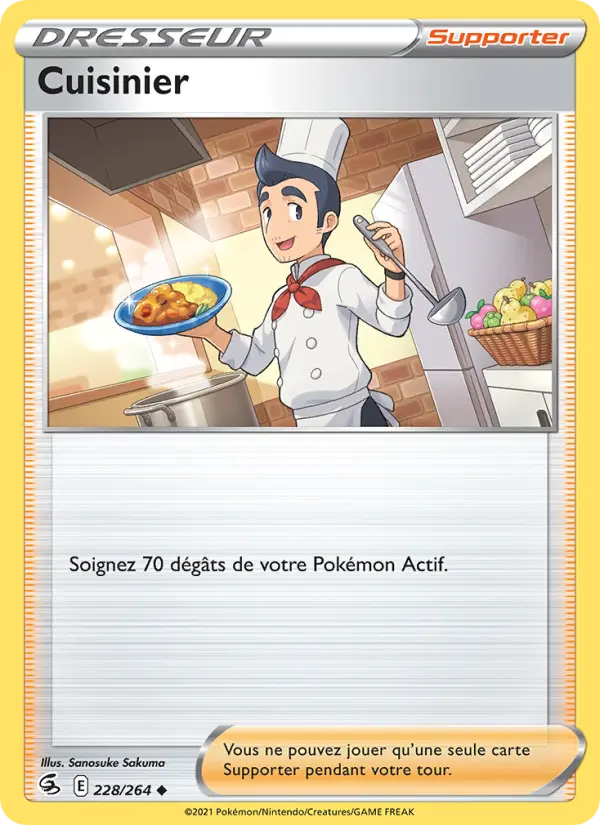 Cuisinier — carte 228 de l’extension Poing de Fusion
