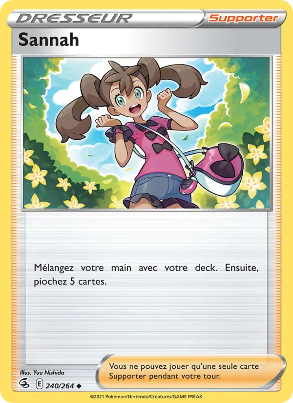 Sannah — carte 240 de l’extension Poing de Fusion