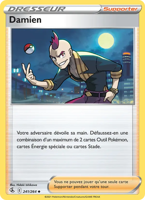 Damien — carte 241 de l’extension Poing de Fusion