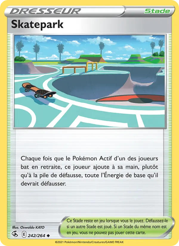 Skatepark — carte 242 de l’extension Poing de Fusion