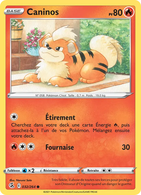 Caninos — carte 32 de l’extension Poing de Fusion