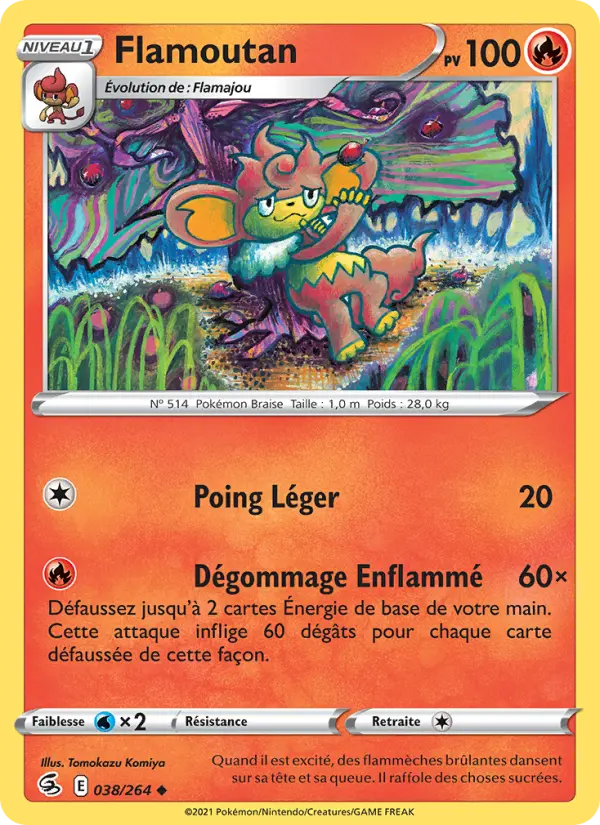 Flamoutan — carte 38 de l’extension Poing de Fusion