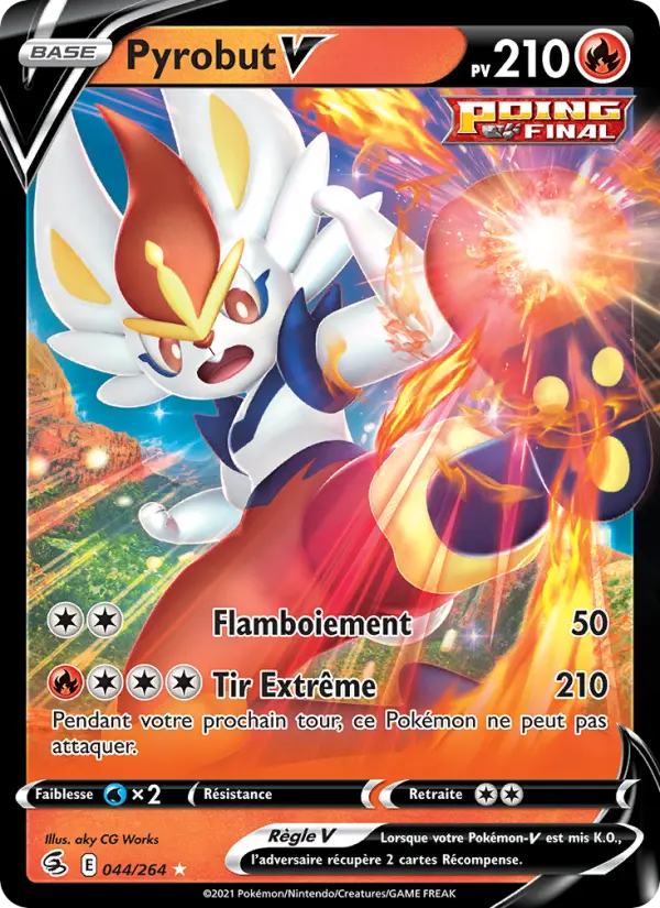Pyrobut V — carte 44 de l’extension Poing de Fusion