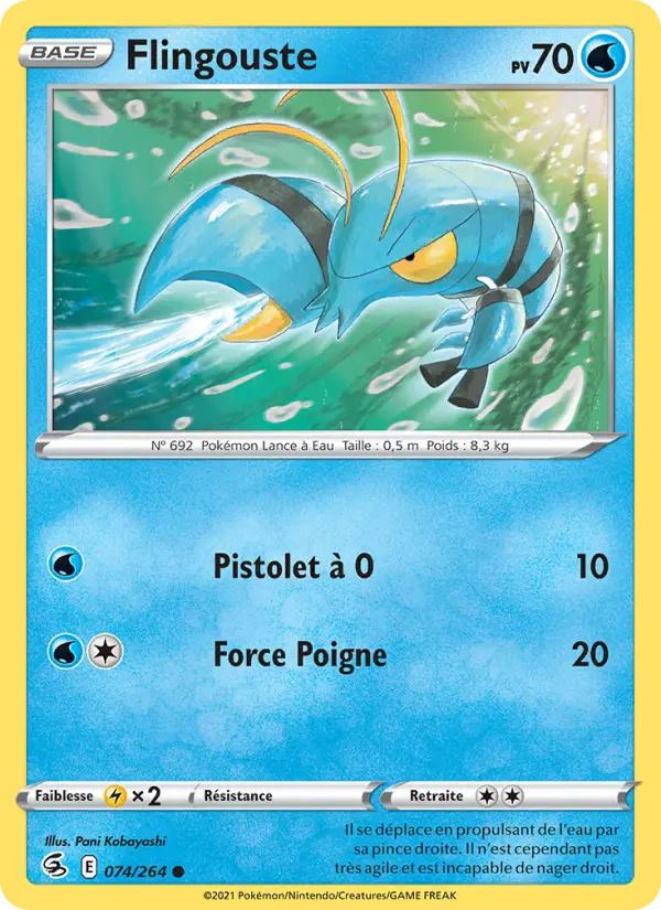 Flingouste — carte 74 de l’extension Poing de Fusion