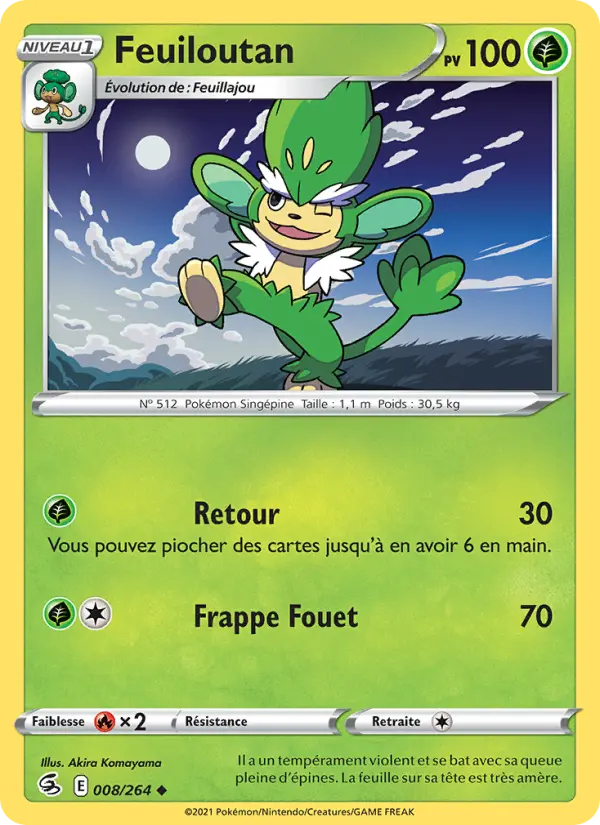 Feuiloutan — carte 8 de l’extension Poing de Fusion