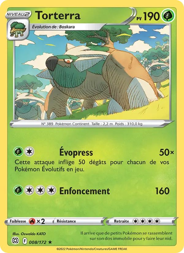 Torterra — carte 008 de l’extension Stars Étincelantes