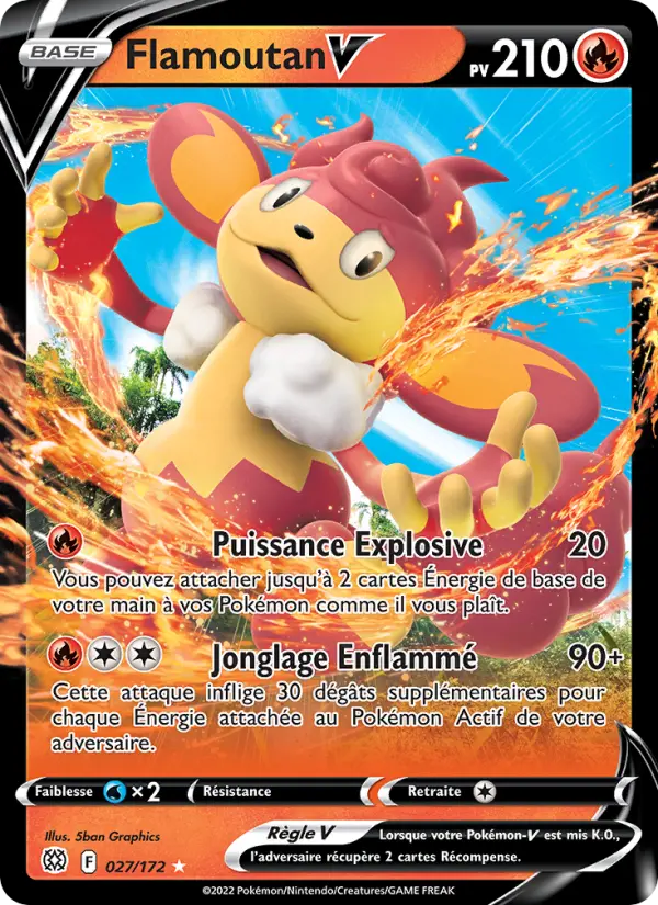 Flamoutan V — carte 027 de l’extension Stars Étincelantes