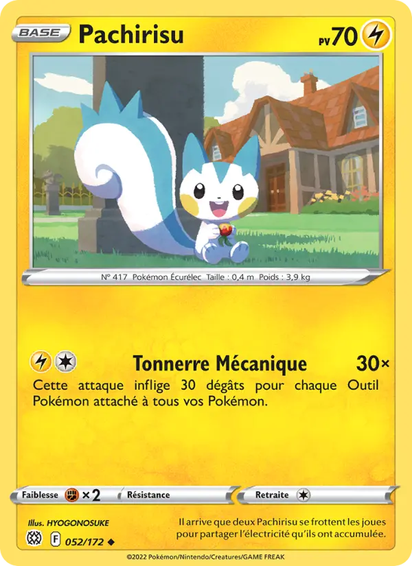 Pachirisu — carte 052 de l’extension Stars Étincelantes