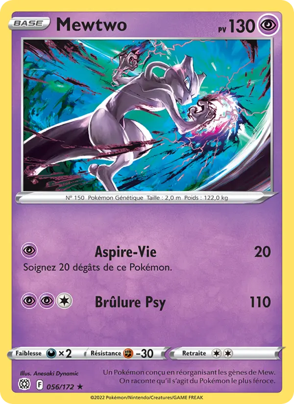 Mewtwo — carte 056 de l’extension Stars Étincelantes