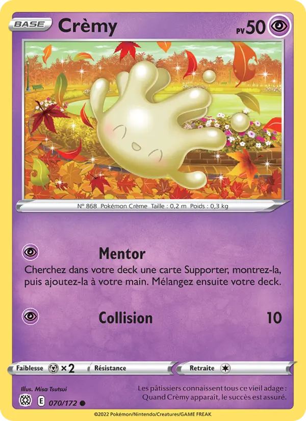 Crèmy — carte 070 de l’extension Stars Étincelantes