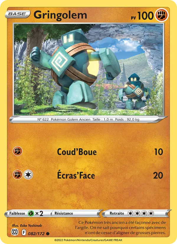 Gringolem — carte 082 de l’extension Stars Étincelantes
