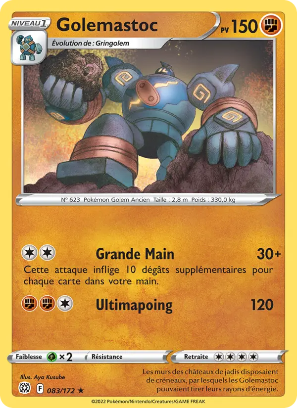 Golemastoc — carte 083 de l’extension Stars Étincelantes