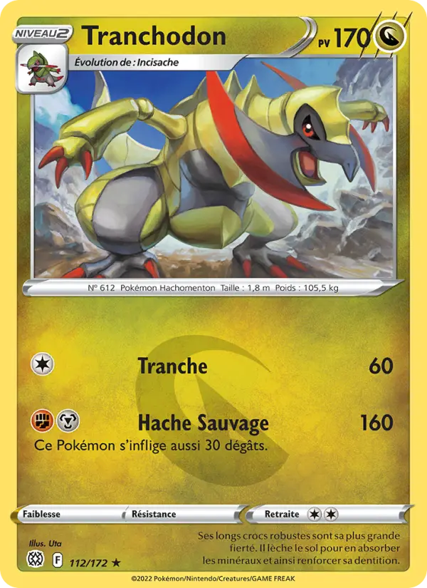 Tranchodon — carte 112 de l’extension Stars Étincelantes