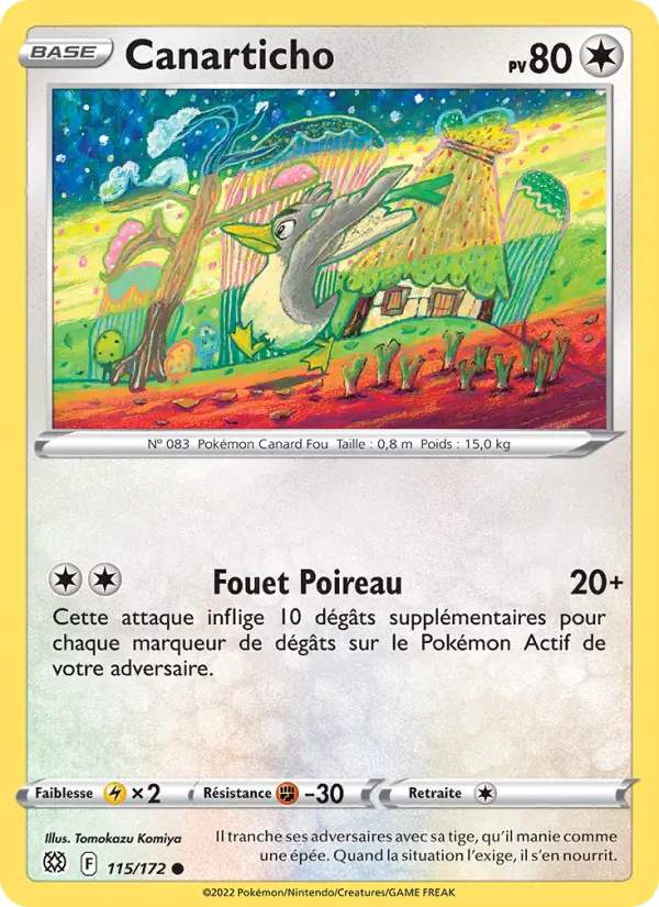 Canarticho — carte 115 de l’extension Stars Étincelantes
