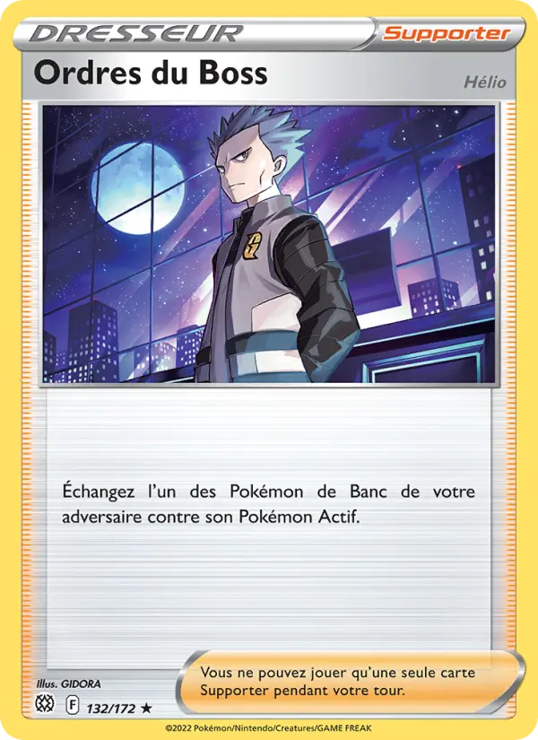 Ordres du Boss — carte 132 de l’extension Stars Étincelantes