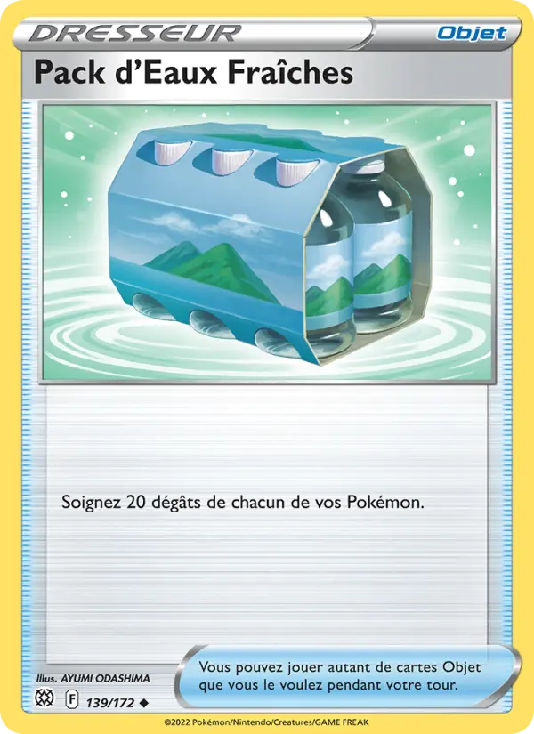 Pack d'Eaux Fraîches — carte 139 de l’extension Stars Étincelantes
