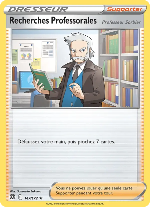Recherches Professorales — carte 147 de l’extension Stars Étincelantes