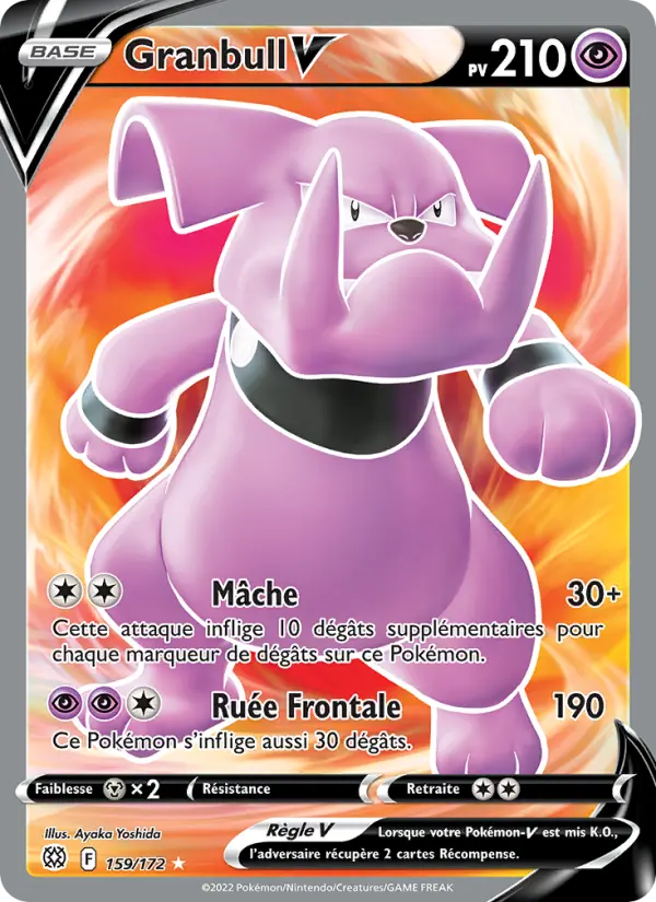 Granbull V — carte 159 de l’extension Stars Étincelantes