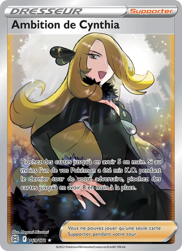 Ambition de Cynthia — carte 169 de l’extension Stars Étincelantes
