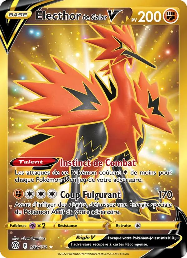 Électhor de Galar V — carte 182 de l’extension Stars Étincelantes
