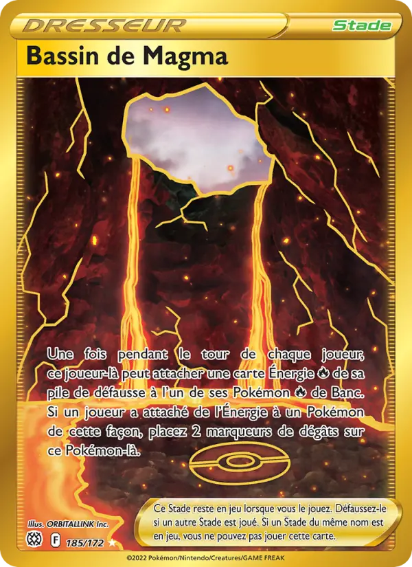 Bassin de Magma — carte 185 de l’extension Stars Étincelantes