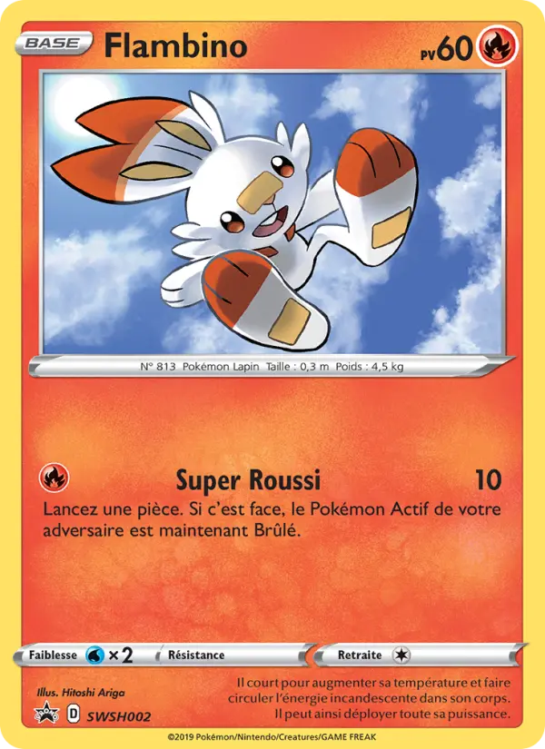Flambino — carte SWSH002 de l’extension Promo SWSH