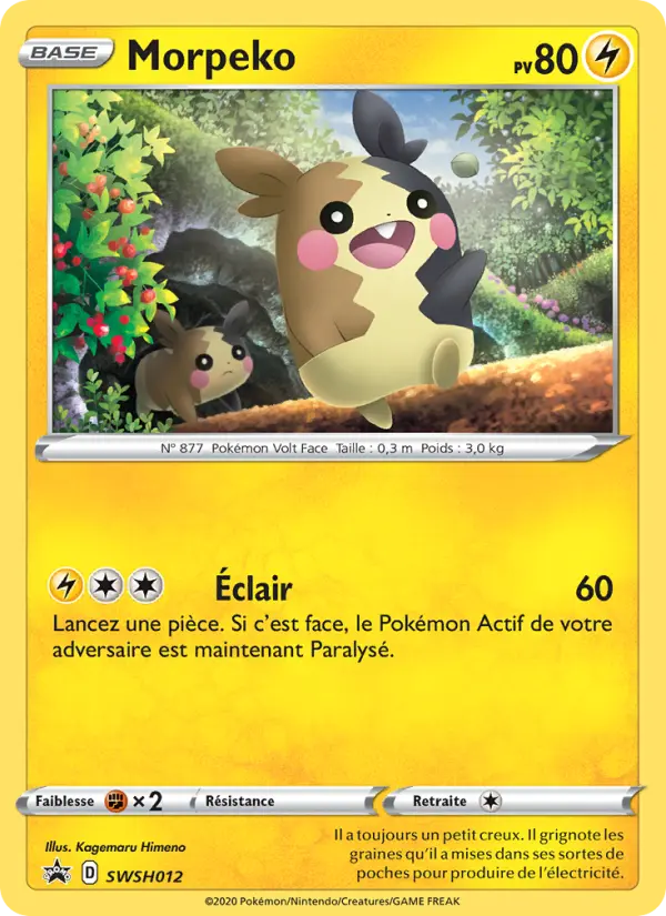 Morpeko — carte SWSH012 de l’extension Promo SWSH