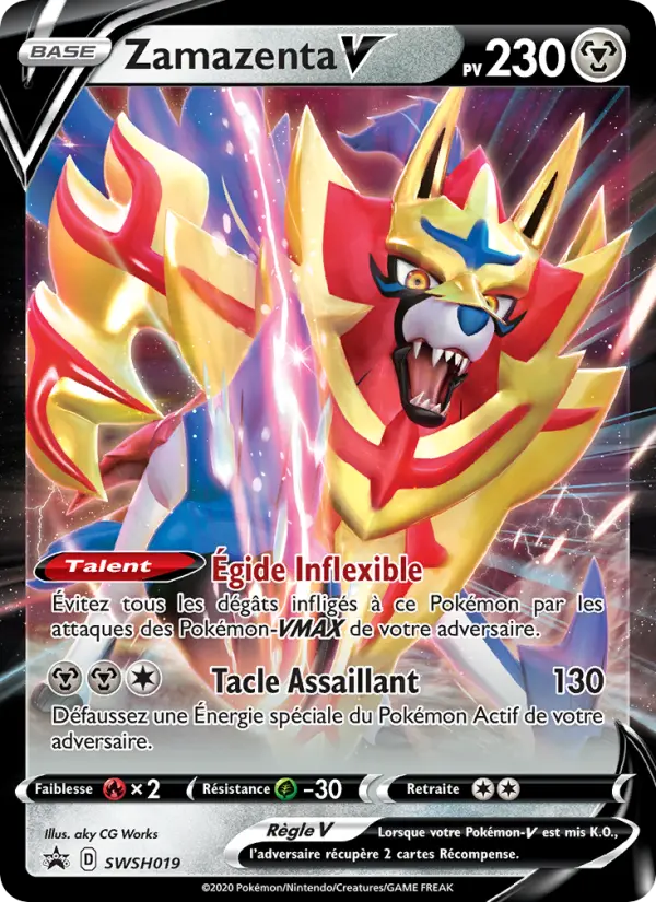 Zamazenta V — carte SWSH019 de l’extension Promo SWSH