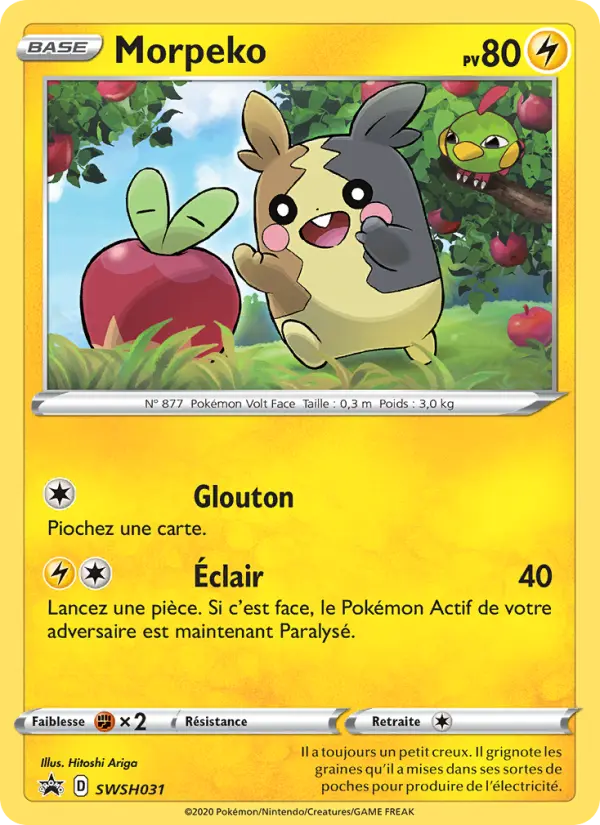 Morpeko — carte SWSH031 de l’extension Promo SWSH